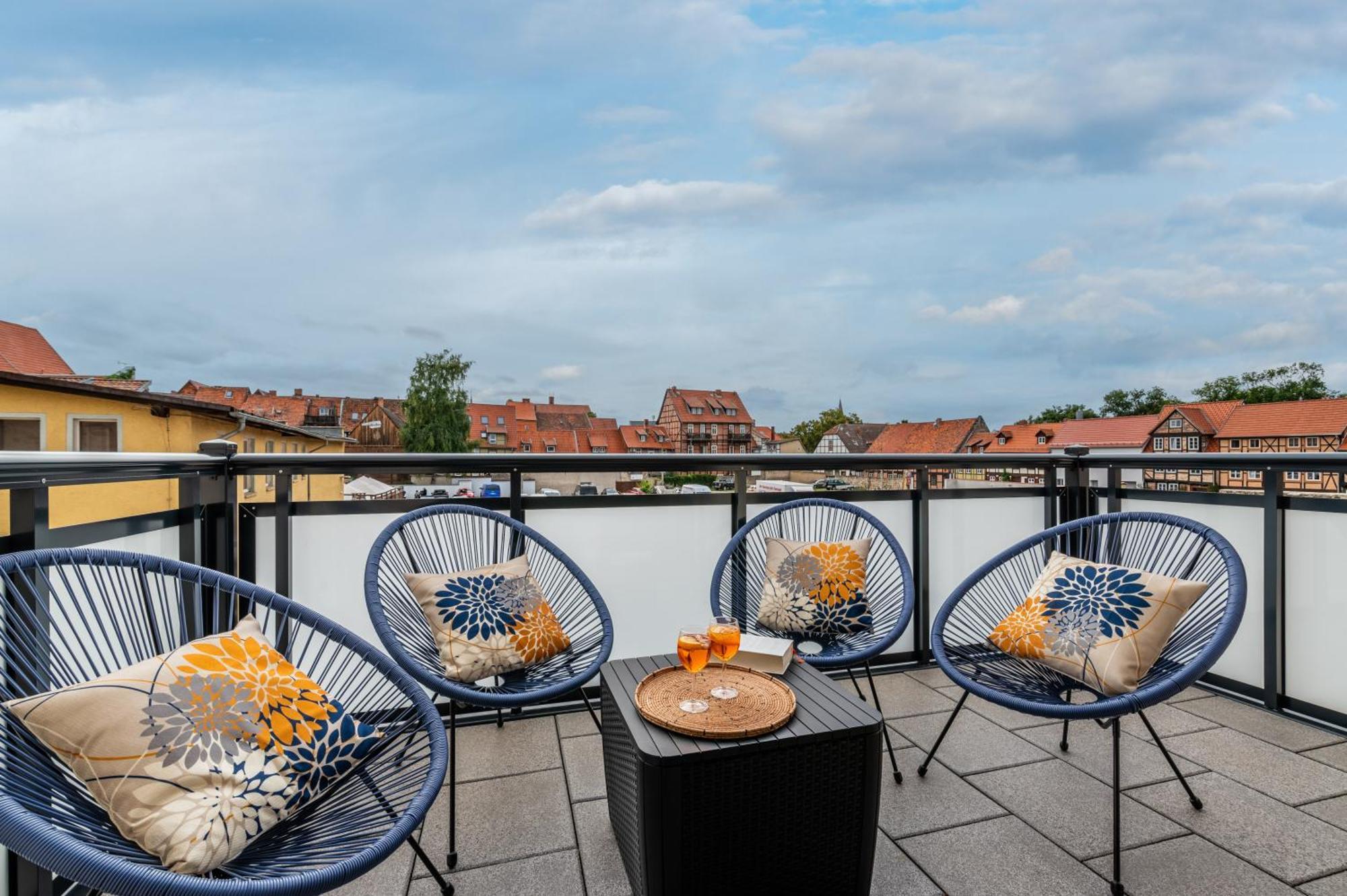Design-Wohnung, Altstadt, Parkplatz, Netflix Quedlinburg Exterior foto